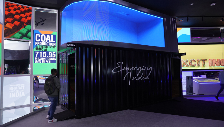 An indoor LED installation